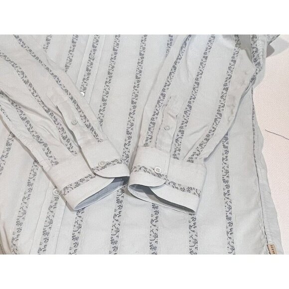 Ted Baker Slim Fit Mens Button Up Shirt Cotton Blend Size 6 2XL Blue Floral - Picture 10 of 15